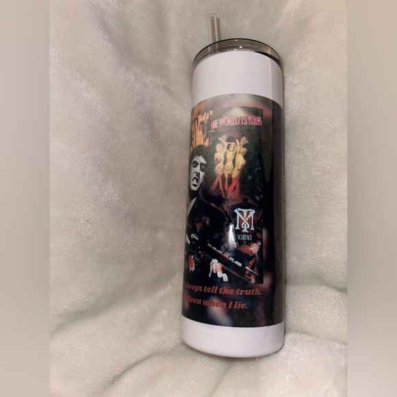Custom Tony Montana tumbler - Picture 4 of 7